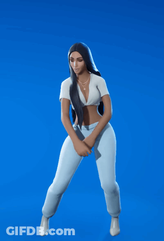 Woman In White Dancing Arms Up GIF