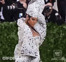 Woman In White Dress And Hat GIF