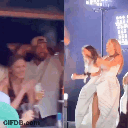 Woman In White Dress Dancing GIF
