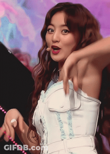 Woman In White Dress Holding Microphone GIF