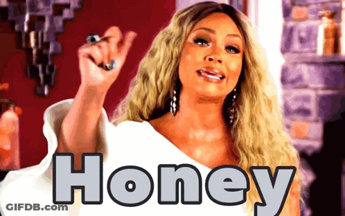 Woman In White Dress Saying Honey GIF