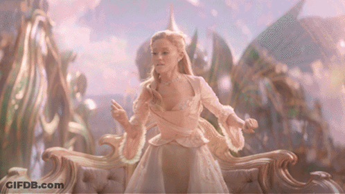 Woman In White Dress Sitting On Throne GIF