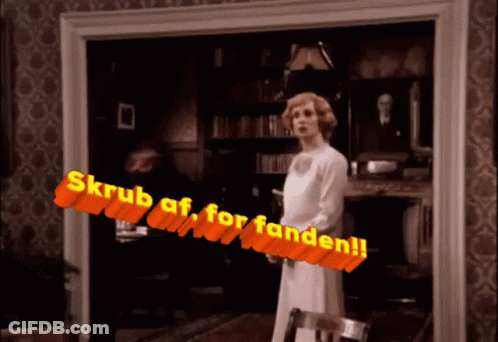 Woman In White Dress Skrub Af For Fanden GIF