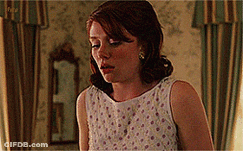 Woman In White Dress With Pink Polka Dots GIF