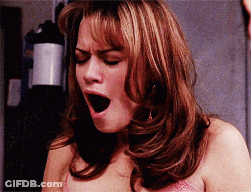 Woman In White Dress Yawning #Mafs GIF
