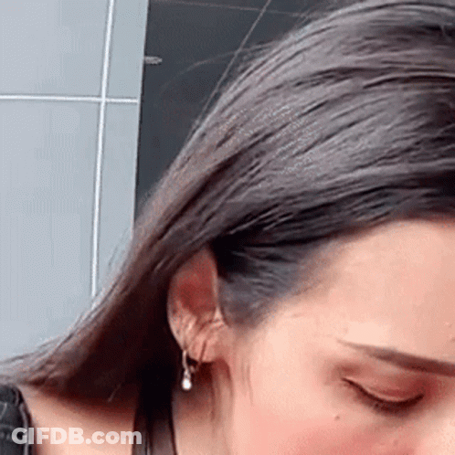 Woman In White Gloves Eating Salmon GIF