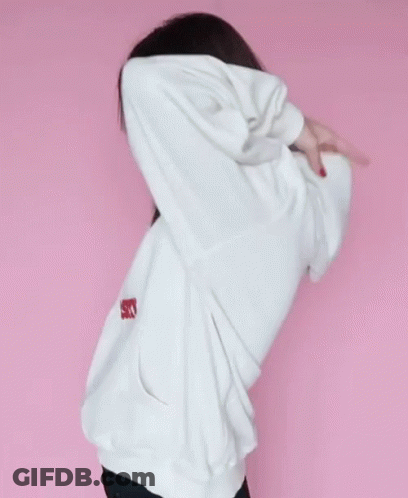 Woman In White Hoodie Saying University GIF