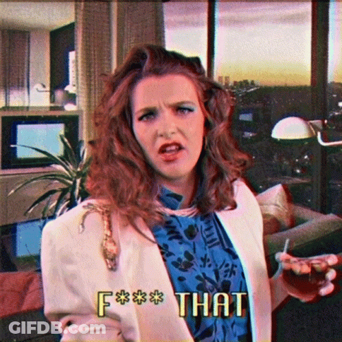 Woman In White Jacket Holding Drink Saying That GIF