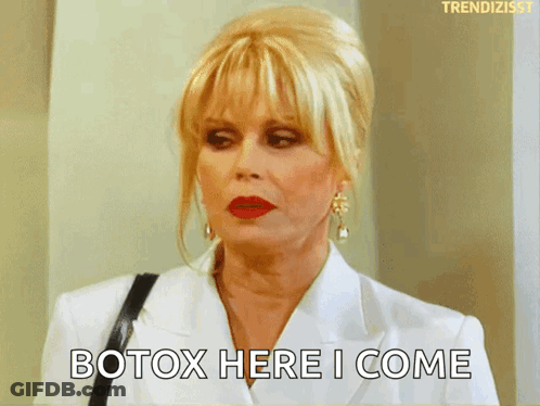 Woman In White Jacket Says Botox Here I Come GIF