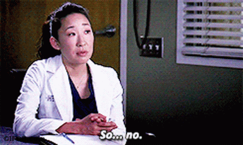Woman In White Lab Coat Says So No GIF