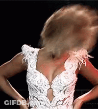 Woman In White Lace Dress Dancing GIF
