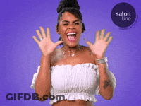Woman In White Off-Shoulder Top Screaming GIF