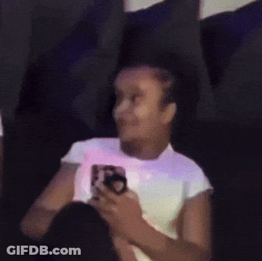 Woman In White Shirt Holding Cell Phone GIF