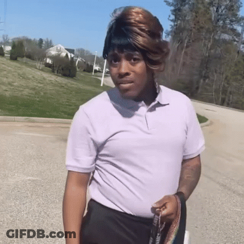 Woman In White Shirt Holding Liberty Leash GIF