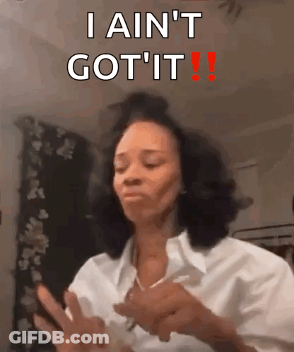 Woman In White Shirt Making Funny Face GIF