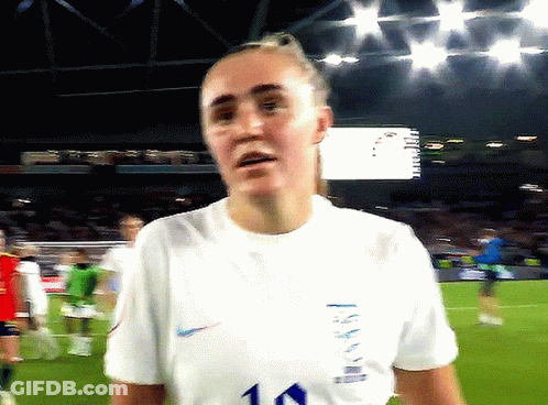Woman In White Shirt Number 10 On Soccer Field GIF
