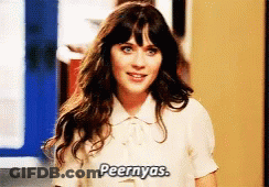 Woman In White Shirt Saying Peernyas GIF