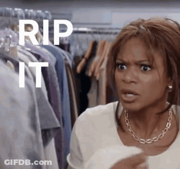 Woman In White Shirt Saying Rip It GIF