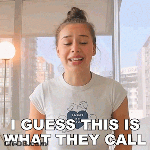 Woman In White Shirt Says I Guess This Is What They Call GIF