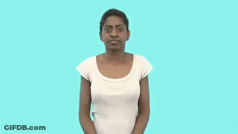 Woman In White Shirt Waving GIF