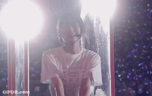 Woman In White Shirt Wearing Headset Mic GIF