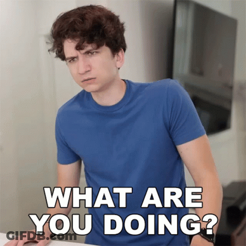 Woman In White Shirt With Mouth Open GIF