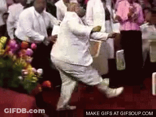 Woman In White Suit Dancing GIF
