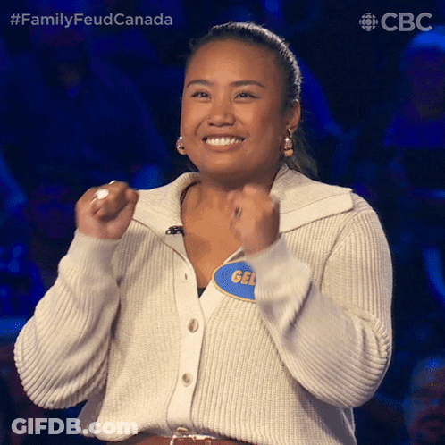 Woman In White Sweater With Name Tag Gel GIF