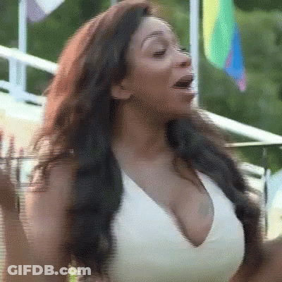 Woman In White Tank Top GIF