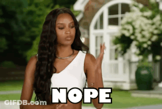 Woman In White Tank Top Saying Nope GIF