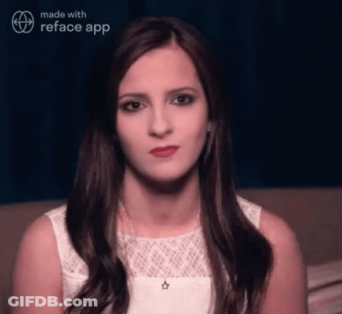 Woman In White Top With Star Necklace Reface App GIF