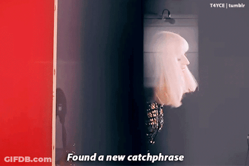 Woman In White Wig Says Found A New Catchphrase GIF