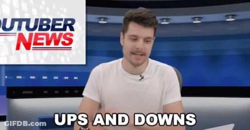Woman In Wig And White Tank Top Saying Downs GIF