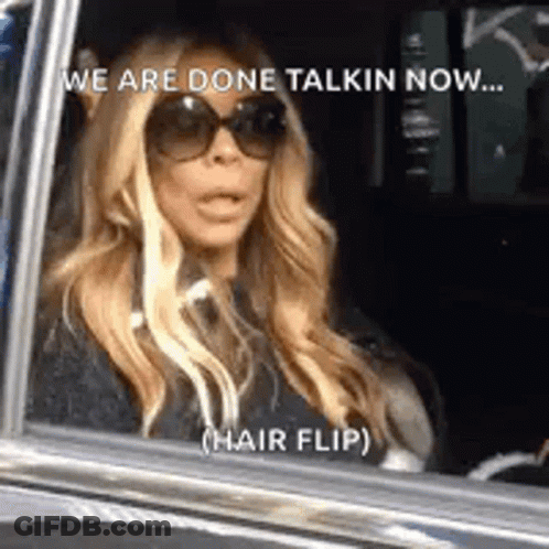 Woman In Wig Saying Whitney Houston We Have A Problem GIF