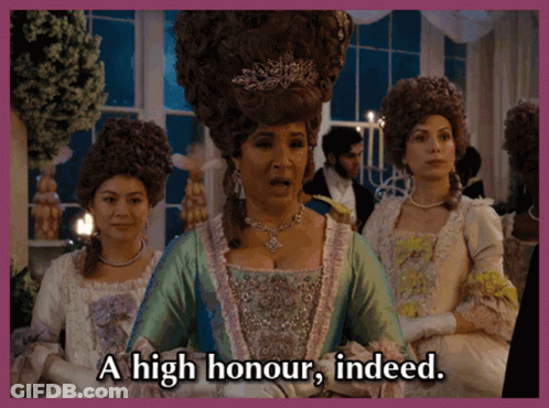 Woman In Wig Says A High Honor Indeed GIF