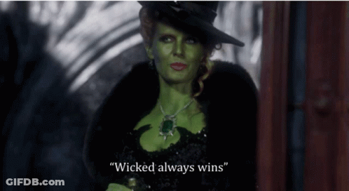 Woman In Witch Costume Wicked Always Wins GIF