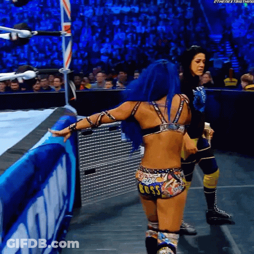 Woman In Wrestling Outfit Saying Boss GIF