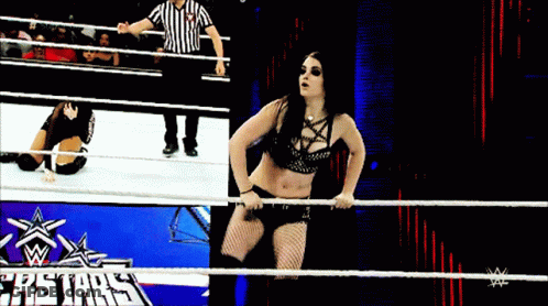 Woman In Wrestling Ring All Stars GIF