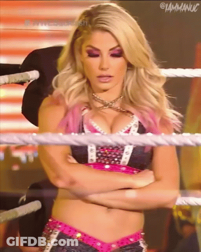 Woman In Wrestling Ring Crossed Arms I Am Maniac GIF