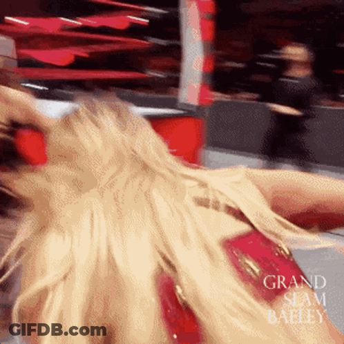 Woman In Wrestling Ring Grand Slam Bally GIF