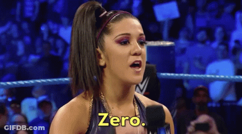 Woman In Wrestling Ring Says Zero GIF