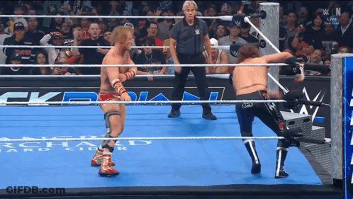 Woman In Wrestling Ring With USA GIF