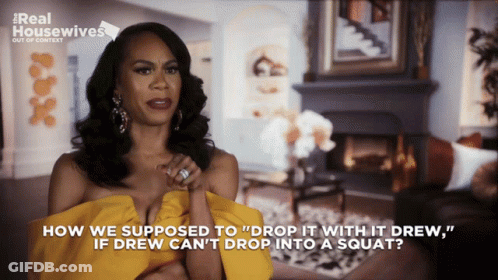 Woman In Yellow Dress Real Housewives Show GIF