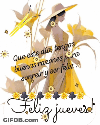 Woman In Yellow Dress Surrounded By Yellow Flowers GIF