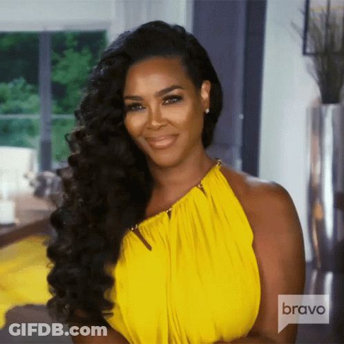 Woman In Yellow Dress With Bravo GIF