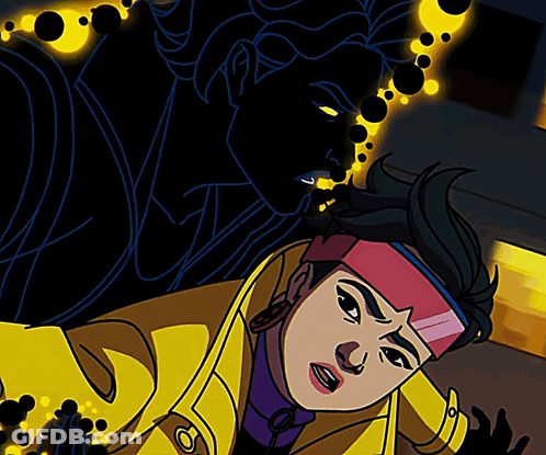 Woman In Yellow Jacket And Purple Headband GIF