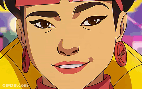 Woman In Yellow Jacket And Red Earrings X-Men GIF