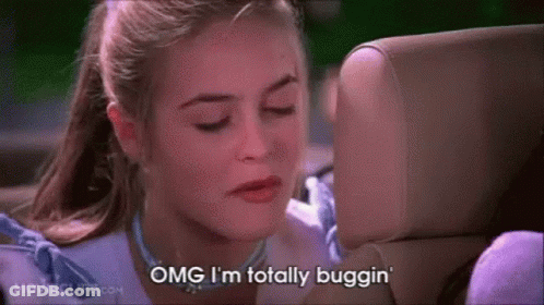 Woman In Yellow Plaid In Car Says I Totally Paused GIF