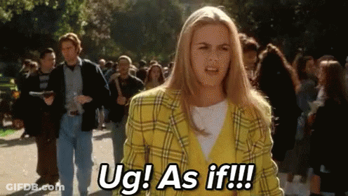 Woman In Yellow Plaid Jacket Saying Ug As If To Crowd GIF