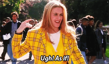 Woman In Yellow Plaid Jacket Ugh As If GIF